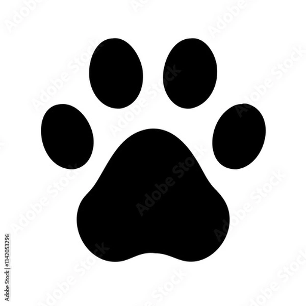 Fototapeta Paw Print Icon
