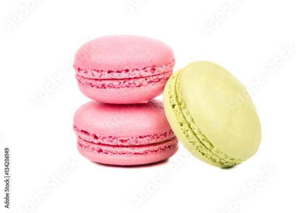 Obraz Three multicolored macaroon