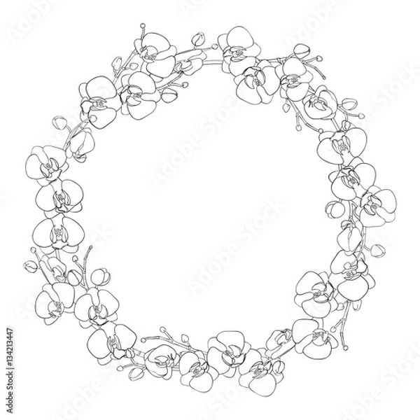 Obraz Round natural wreath