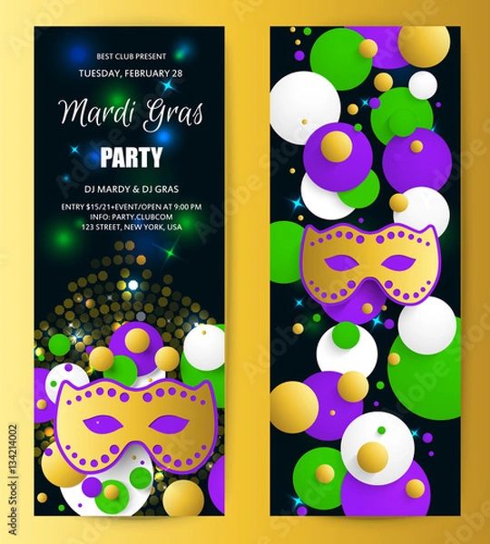 Obraz Mardi gras background