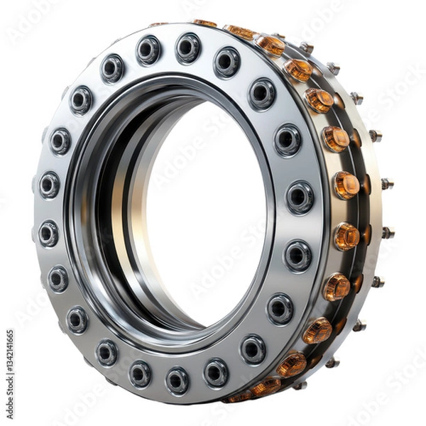 Obraz A roller bearing cutout on transparent or white background