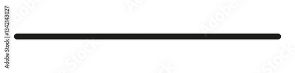 Fototapeta Straight line. Horizontal long vector line.
