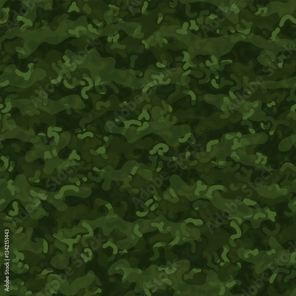 Fototapeta Digital camouflage seamless pattern. Abstract army or hunting masking ornament