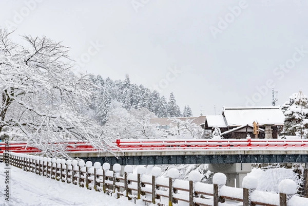 Obraz Beautiful red bridge