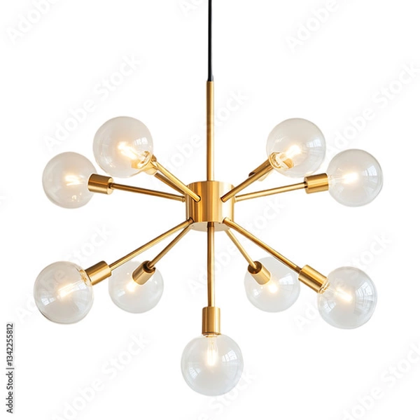 Obraz Gold Sputnik Chandelier