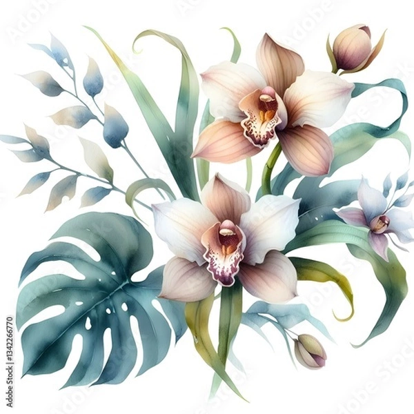 Fototapeta bouquet of orchids