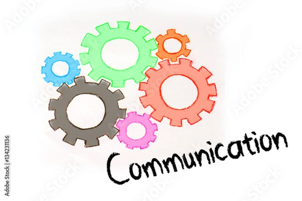 Fototapeta Gears and barinstorming mechanism