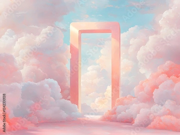 Obraz Celestial Gateway: Dreamy Cloudscape.