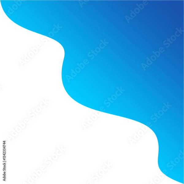 Obraz Abstract Wave Blue Gradient Element