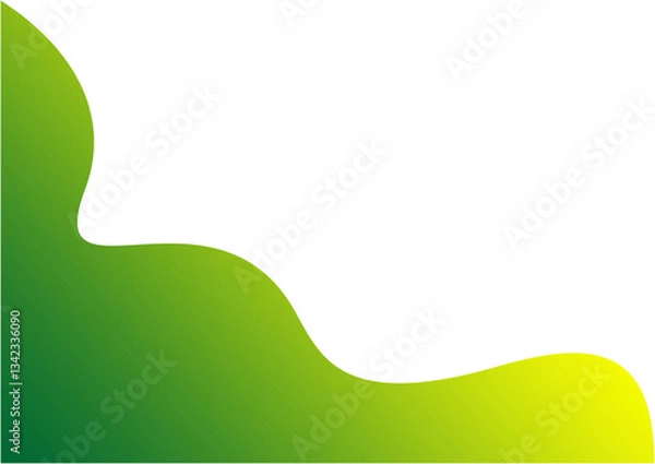 Obraz Abstract Wave Green Gradient Element