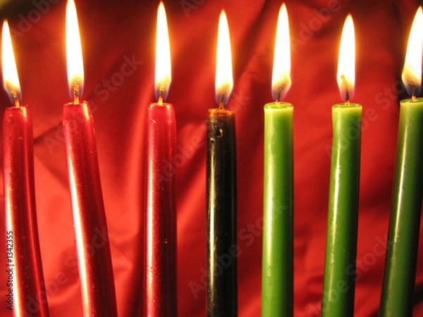 Obraz kwanzaa candlesredleft