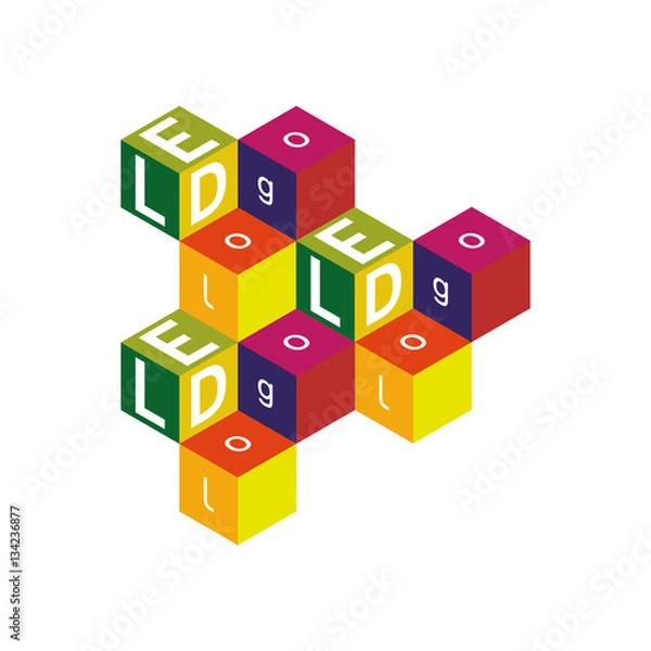 Fototapeta LED logo