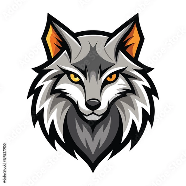 Obraz Minimalistic Animal Illustration with Solid Color Background