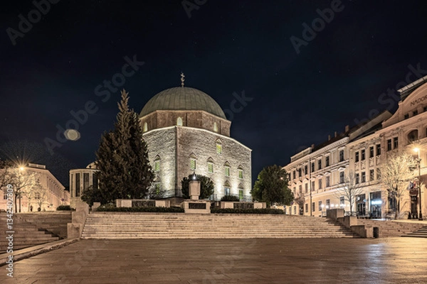 Fototapeta Jakovali Hassan Mosque and Museum, Széchenyi square