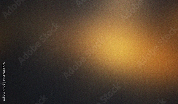 Fototapeta Black  Gold Noise Effect Gradient Texture Grainy Background