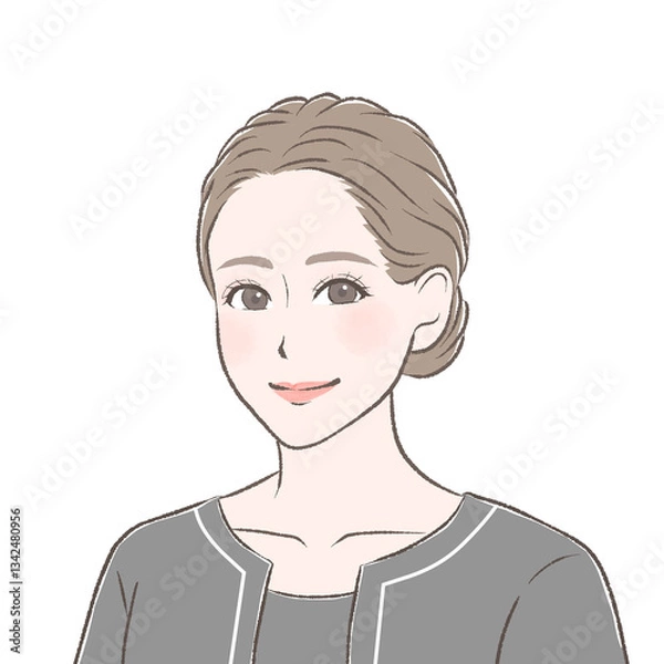 Obraz 黒い制服を着たエステティシャン