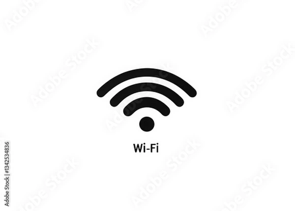 Obraz Wi-Fi Signal Icon – Wireless Network Connectivity Symbol