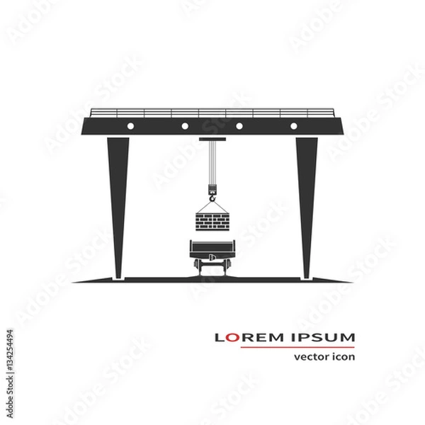 Obraz Gantry crane icon