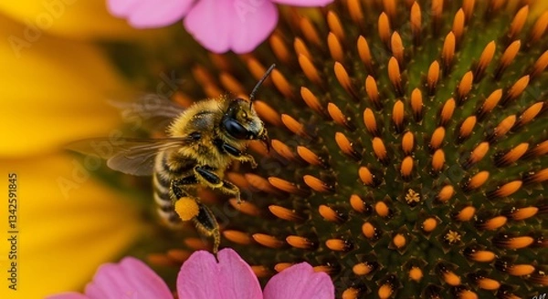Obraz bee on a flower