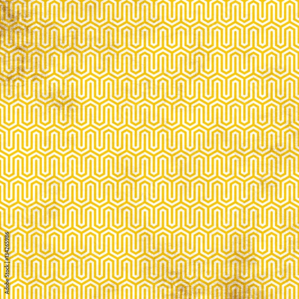 Fototapeta Vintage Textured Background with Yellow Pattern