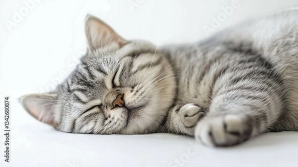 Obraz cat lying on the floor