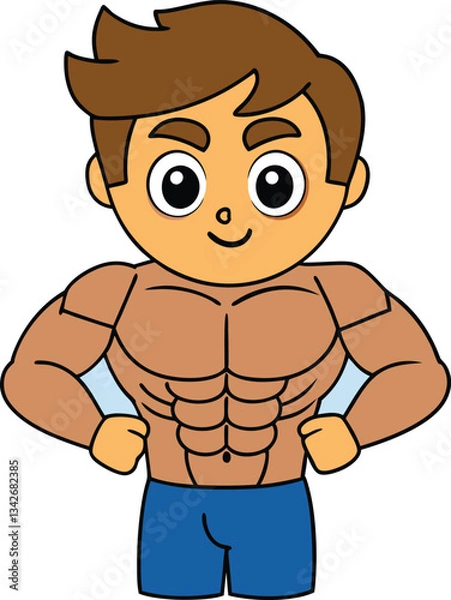 Fototapeta Body Builder boy