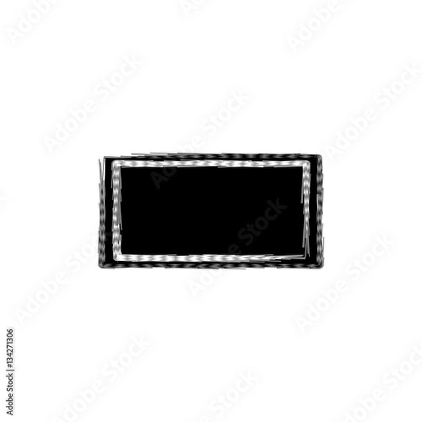 Obraz THE BEST GRUNGE FRAME BLACK