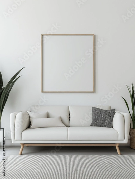 Obraz Frame on wall illustration 