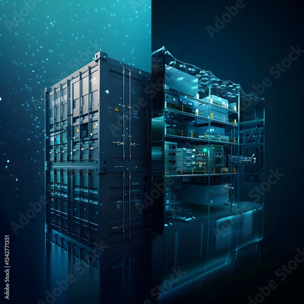 Obraz Comparative Visualization of the Structural and Functional Differences between VMs and Docker