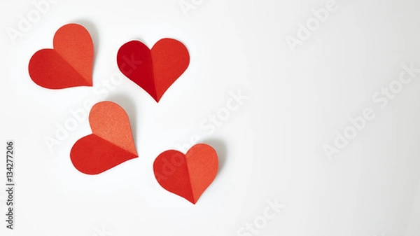 Obraz Red paper hearts