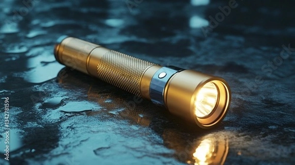 Obraz Portable LED Flashlight: Bright, Durable Design