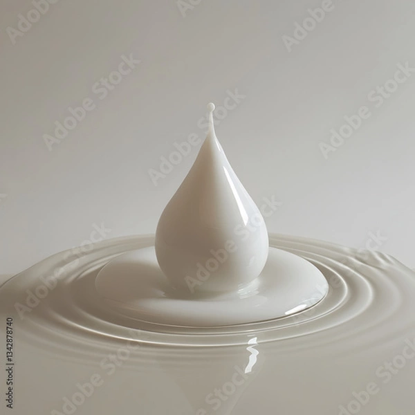 Obraz milk splash on white