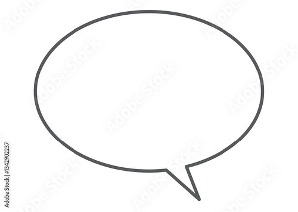 Fototapeta シンプルな円形フキダシ