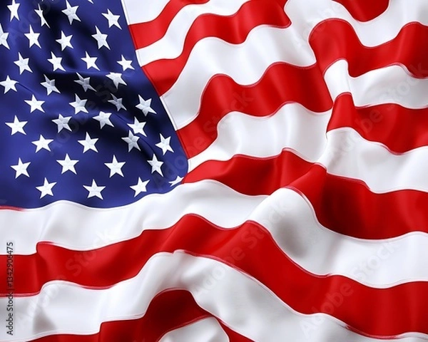 Fototapeta High-Resolution American Flag