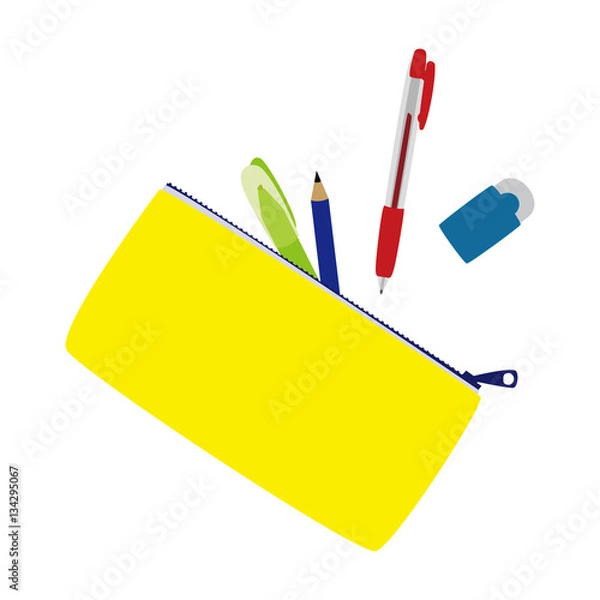 Fototapeta ペンケース　イラスト