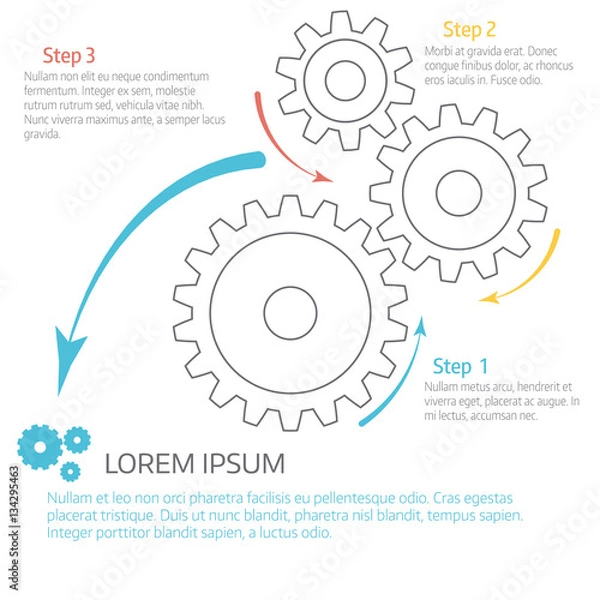 Obraz Circular infographic