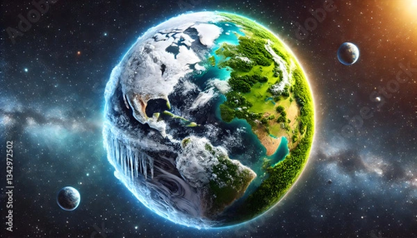 Obraz earth in space 