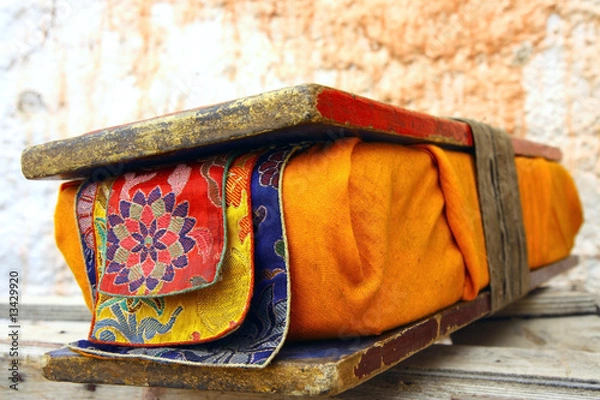 Obraz old prayer tibetan book