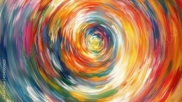 Fototapeta Colorful Abstract Swirl with Vibrant Tones and Artistic Patterns