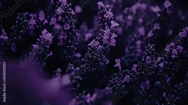 Obraz Close-up Lavender Flowers in Deep Purple