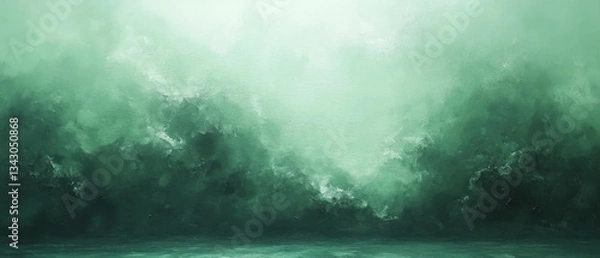 Obraz Serene Emerald Green Abstract Background