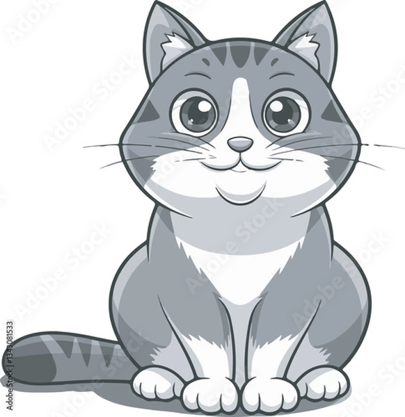 Fototapeta cat silhouette in vector