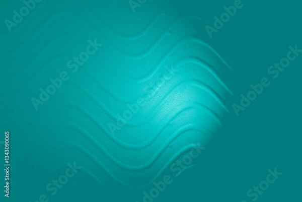 Fototapeta The texture of the wall of the wave -like blue color.