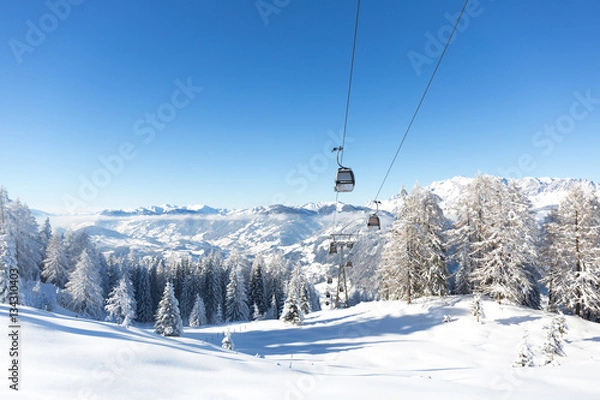 Obraz Ski resort in Austrian Alps