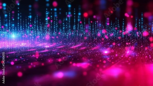 Fototapeta Abstract vector background showcasing big data concepts.