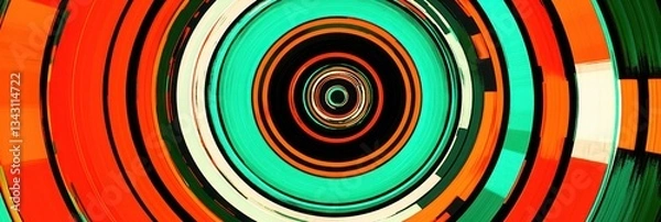 Fototapeta Vibrant Circular Abstract Design