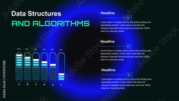 Fototapeta Data Structures and Algorithms A Visual Guide