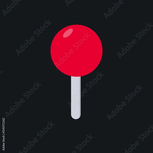 Fototapeta Navigation Map Pointer Cartoon Vector