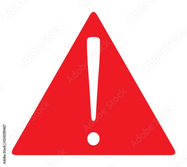 Obraz 주의 조심 느낌표 일러스트 Caution Exclamation mark illustration