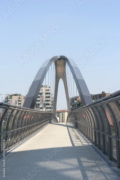 Fototapeta Milan (Italy): modern buildings at Portello
